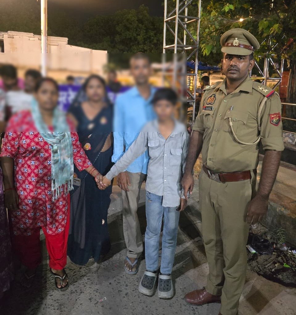 घर से नाराज होकर निकला 13 वर्षीय बालक, गोरखनाथ पुलिस ने 3 घंटे में रेलवे स्टेशन से खोज निकाला